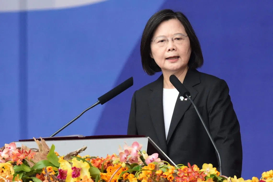 Taiwan President Tsai Ing-wen said peace must be backed up with a commitment to boost defences.