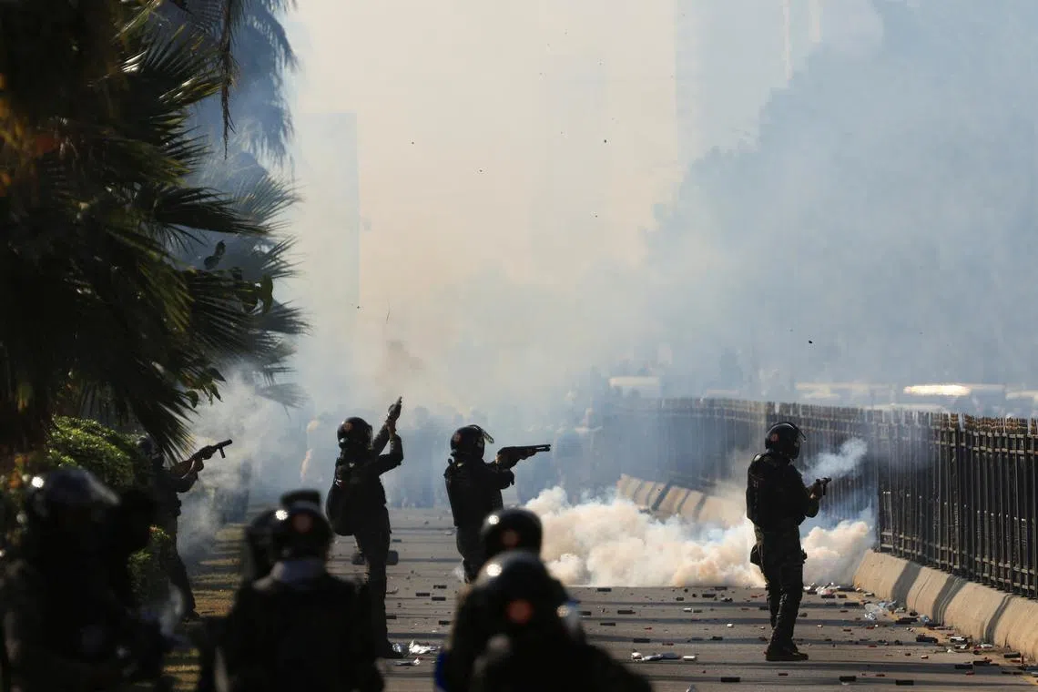 The government said at least six members of the security force had been killed in the violence.