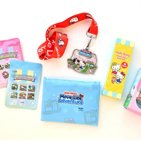 Participants of the Hello Kitty Move Lite Adventure stand the chance to redeem fridge magnets, bag charms and other merchandise.
