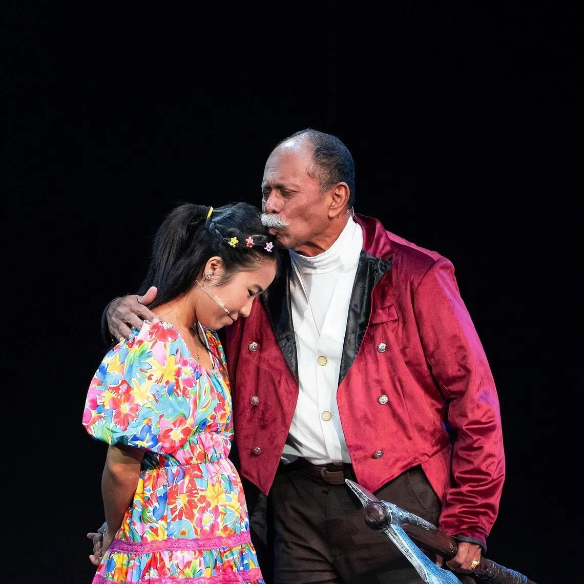 HuM Theatre presents American playwright Jennifer Haley’s The Nether, featuring (from left) Janine Ng and Subin Subaiah, a speculative dystopian work tackling virtual fantasies.