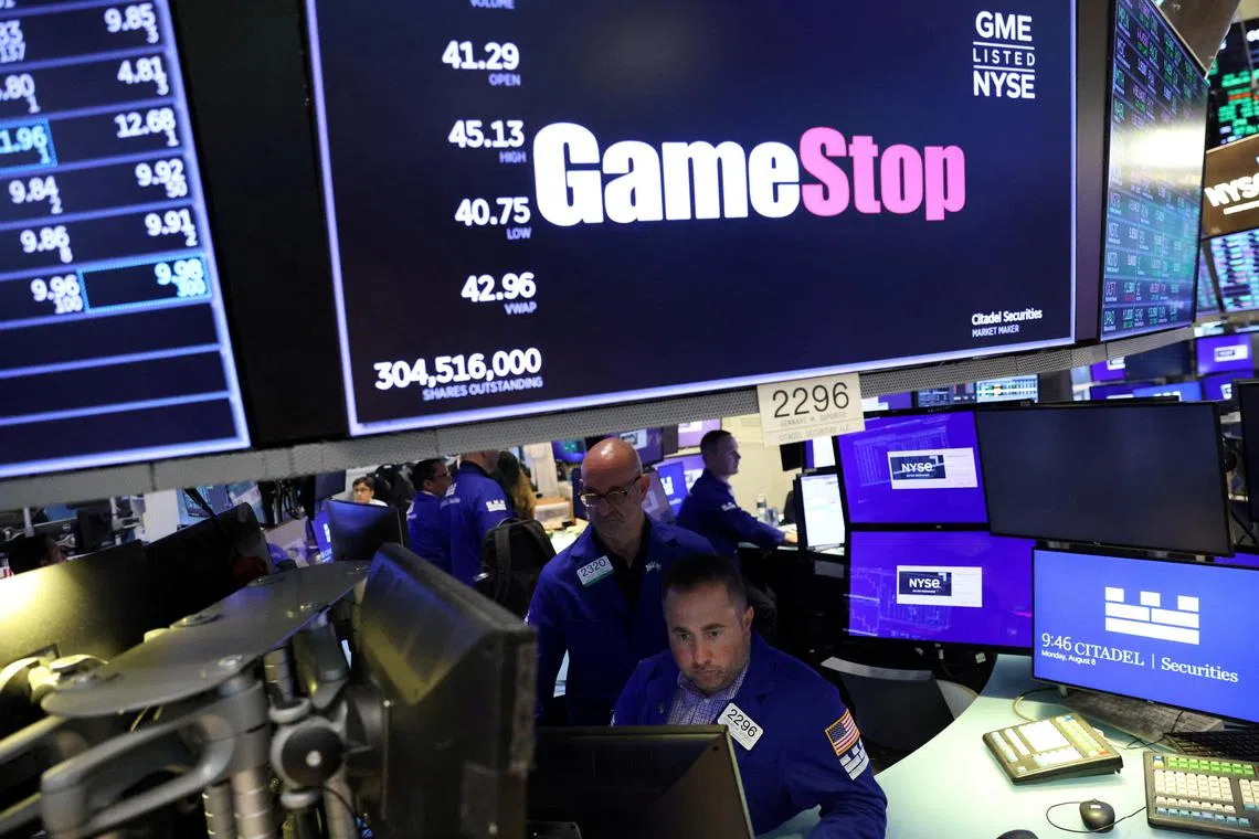 GameStop shares surged 47 per cent to US$46.55 on June 6, The stock has soared 167 per cent since influencer Keith Gill tweeted a cryptic meme on May 12. 