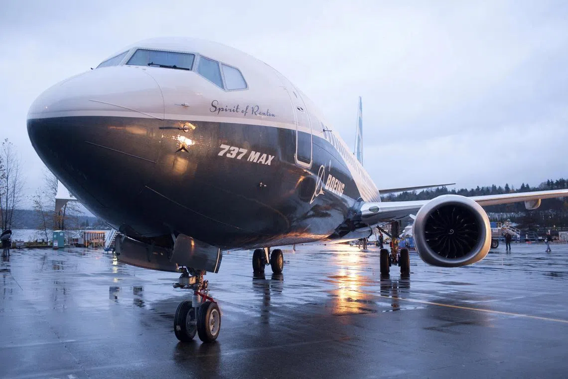 A Boeing 737 MAX 8 sits outside the hangar during a media tour of the Boeing 737 MAX at the Boeing plant in Renton, Washington December 8, 2015. REUTERS/Matt Mills McKnight/