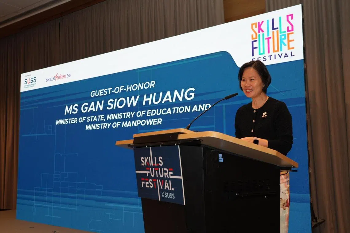 Minister of State for Education and Manpower Gan Siow Huang said pairing educational technology with sound andragogy can enhance CET accessibility for learners.