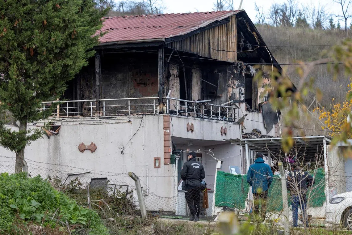 A general view of the house where Turkish security forces launched an operation believed to contain suspected Islamic State militants, and where, three Turkish police officers and six Islamic State militants were killed in a gunfight, according to authorities, in Yalova province, Turkey, December 29, 2025. REUTERS/Umit Bektas/File Photo