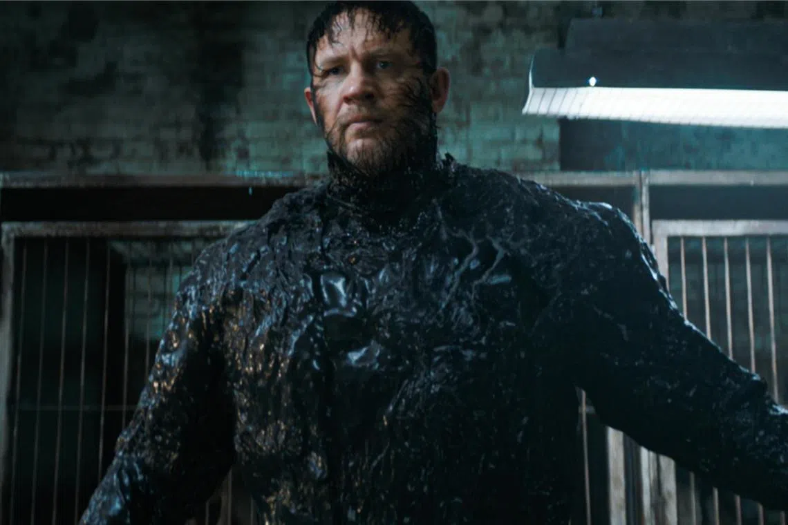 Tom Hardy in Venom: The Last Dance, which opens in Singapore cinemas on Oct 24.