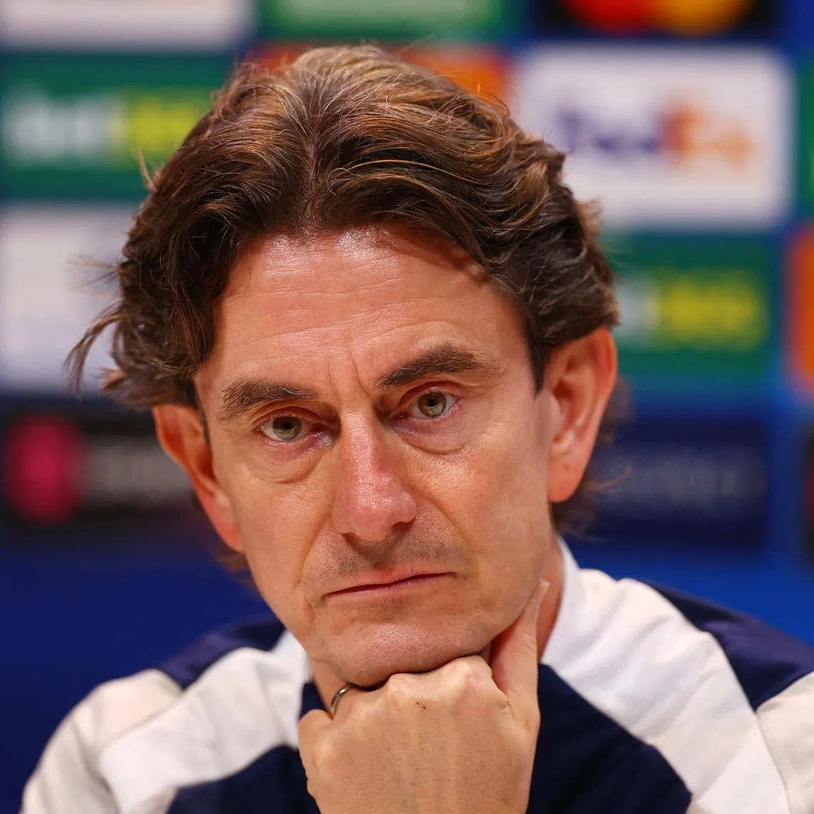 Soccer Football - UEFA Champions League - Tottenham Hotspur Press Conference - Tottenham Hotspur Training Centre, London, Britain - January 19, 2026 Tottenham Hotspur manager Thomas Frank during the press conference Action Images via Reuters/Matthew Childs