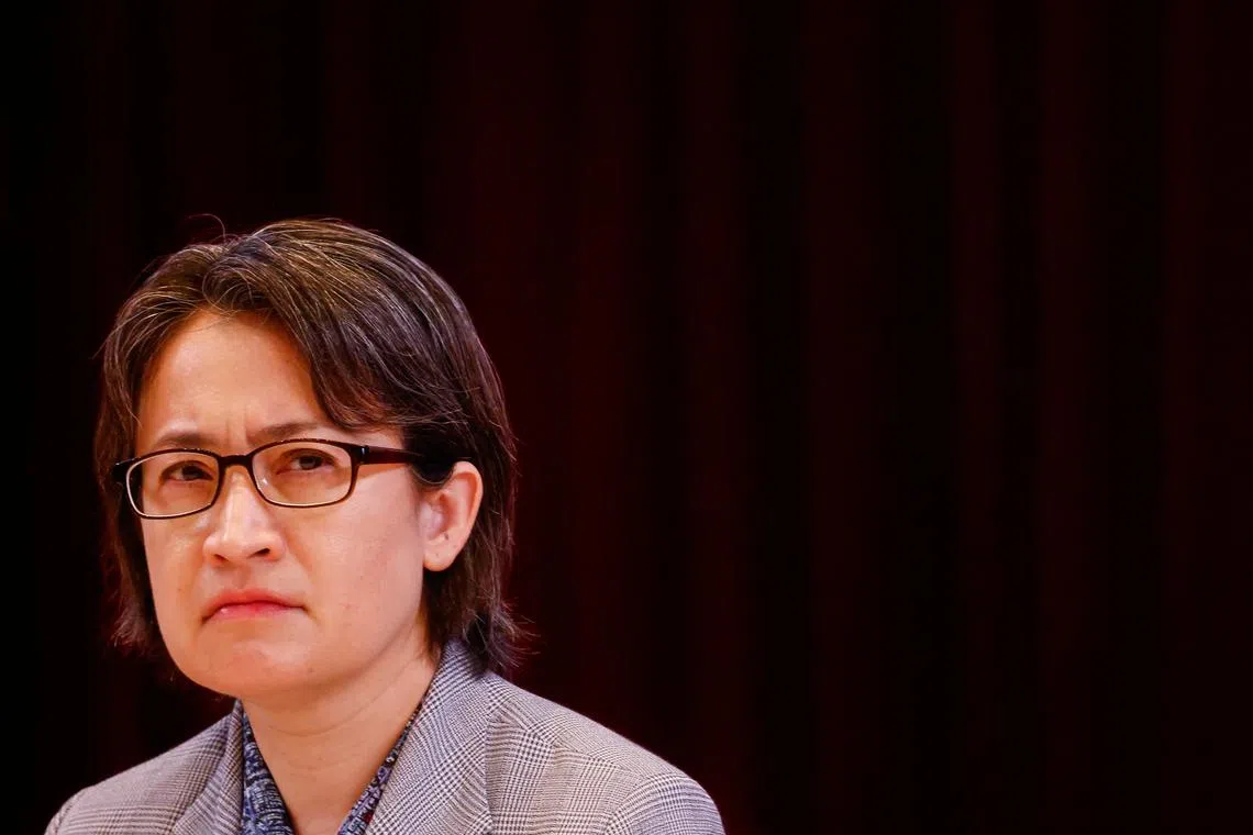 FILE PHOTO: Taiwan's Vice President Hsiao Bi-khim attends a press conference in Taipei, Taiwan, June 19, 2024. REUTERS/Ann Wang/File photo
