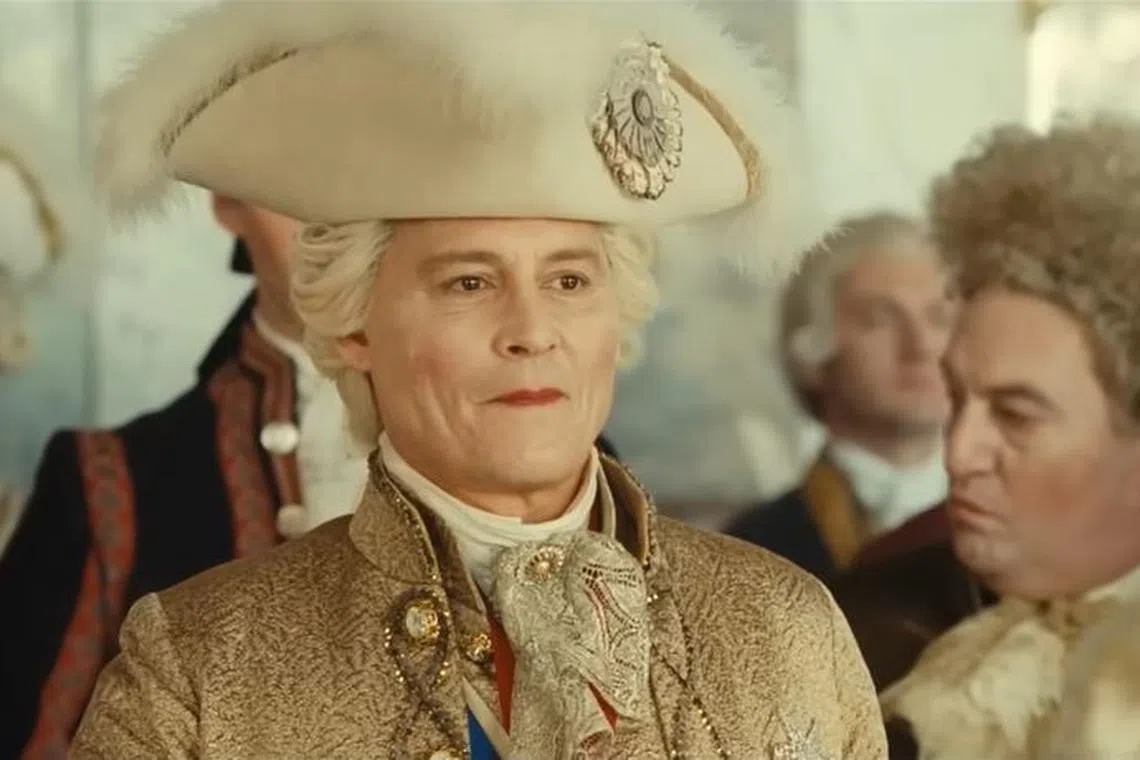 Johnny Depp plays King Louis XV in French period drama Jeanne du Barry.