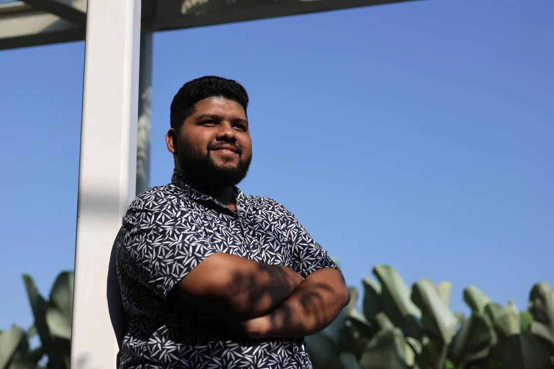 Mr Shukul Raaj Kumar, 28, the chief coordinator of the Inter-Religious Organisation Youth Wing, at Our Tampines Hub on Sep 1, 2024.