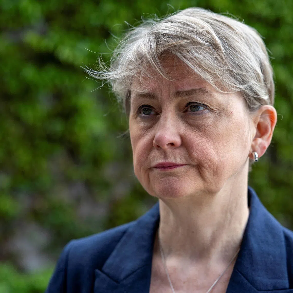 British Foreign Secretary Yvette Cooper looks on during an interview with Reuters, as she attends Antalya Diplomacy Forum in Antalya, Turkey, April 18, 2026. REUTERS/Umit Bektas