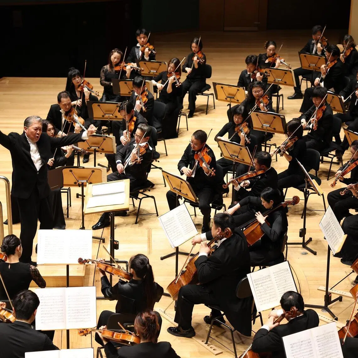 The Shanghai Symphony Orchestra, Asia’s oldest orchestra, played at the Esplanade Concert Hall on March 23.