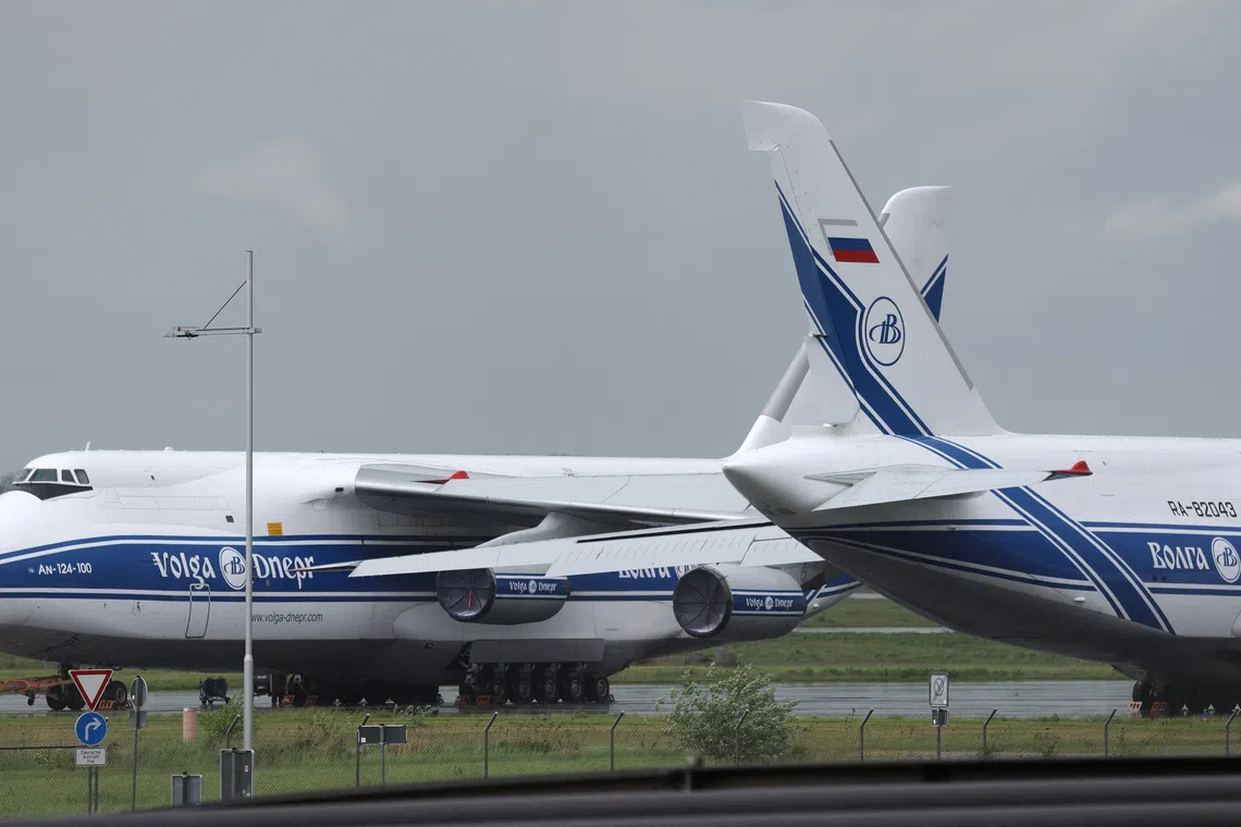 The airport in eastern Germany plays a key role in the transport of military goods, including by the German military and NATO allies, and also serves as a base for Ukraine’s Antonov Airlines.