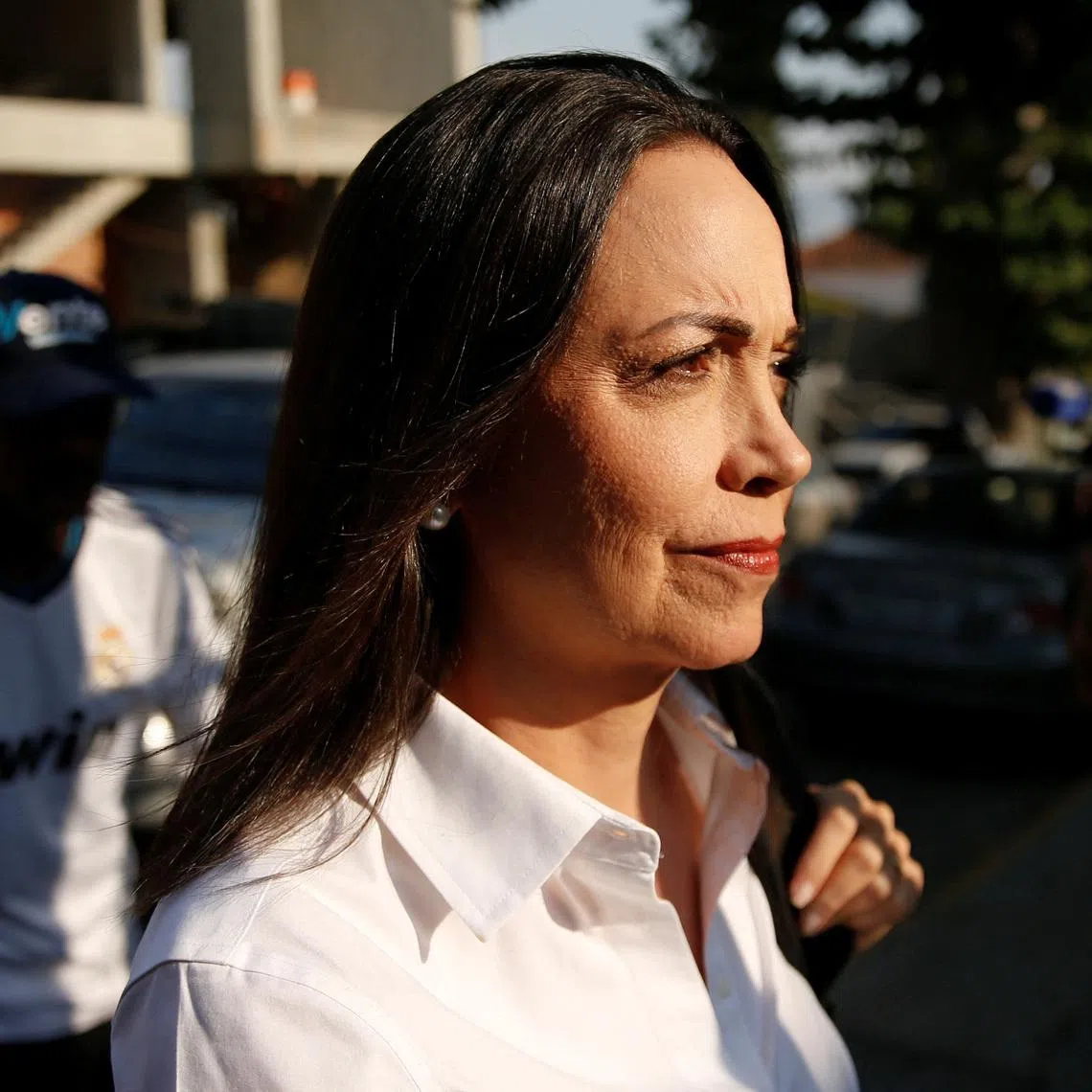 Venezuelan opposition leader Maria Corina Machado arrives for a press conference, in Caracas, Venezuela, March 20, 2024. REUTERS/Leonardo Fernandez Viloria