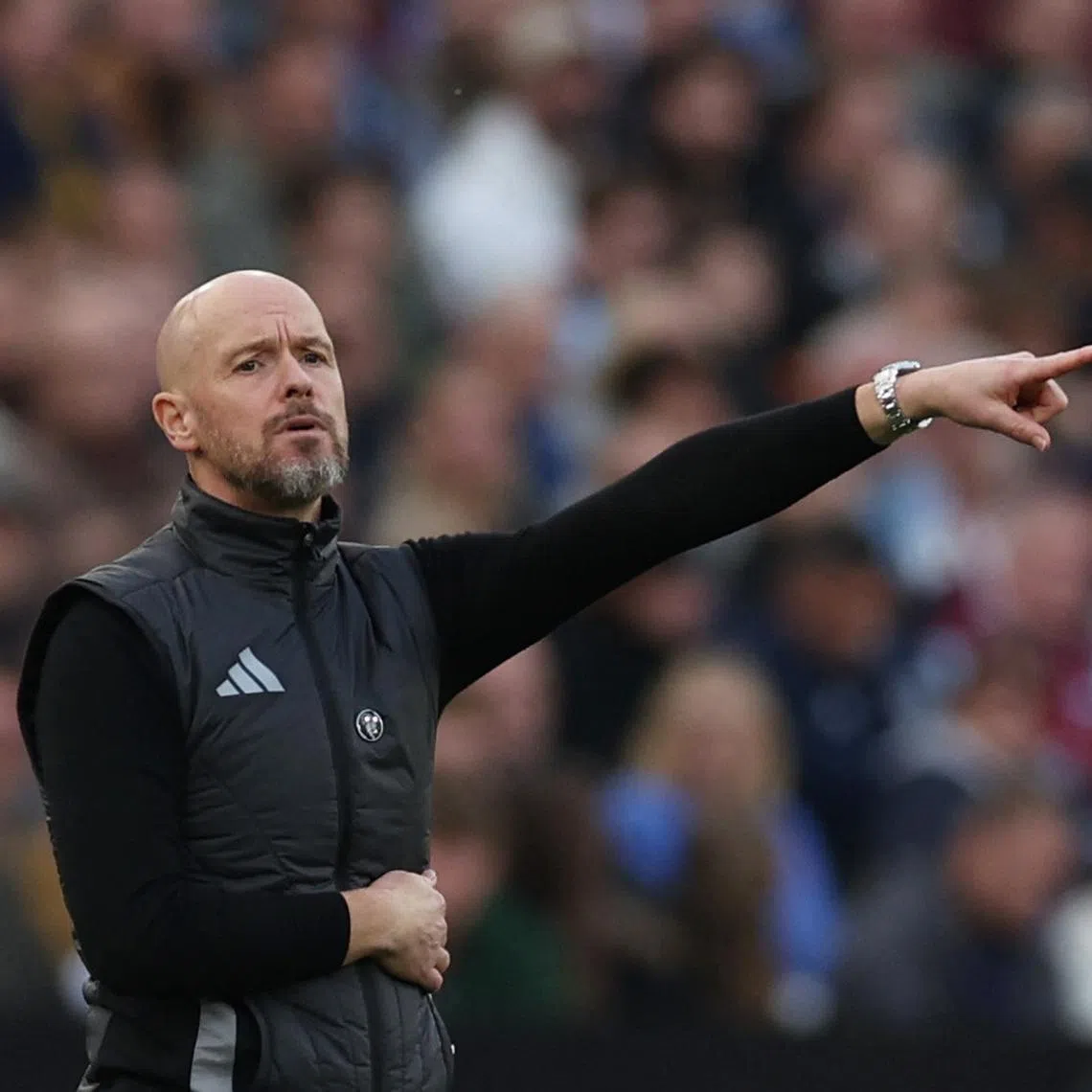 FILE PHOTO: Soccer Football - Premier League - West Ham United v Manchester United - London Stadium, London, Britain - October 27, 2024 Manchester United manager Erik ten Hag Action Images via Reuters/Paul Childs/File Photo