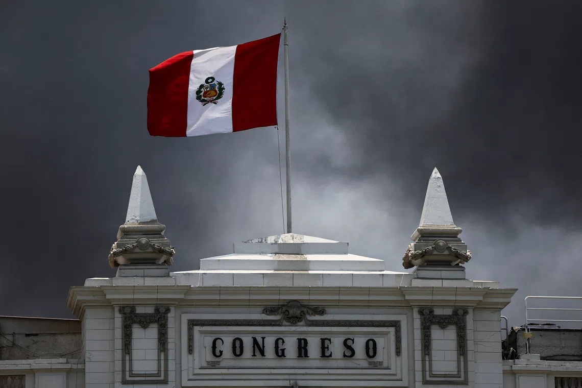 A general view of the the National Congress  in Lima, Peru November 13, 2024. REUTERS/Agustin Marcarian