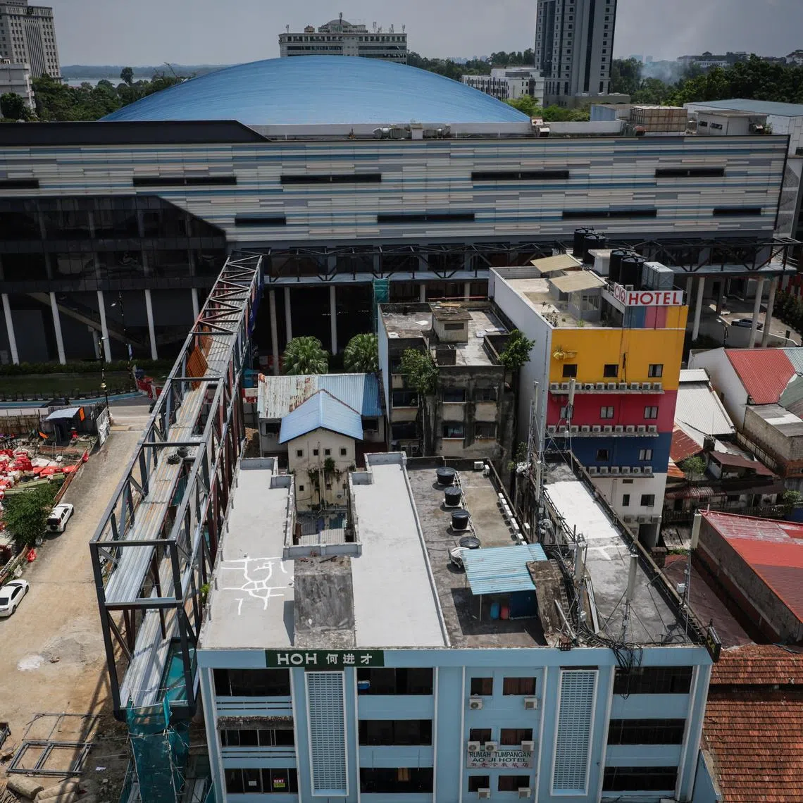 A network of walkways is being built in Johor Bahru connecting the RTS Link project terminus in Bukit Chagar to major developments in the city. 