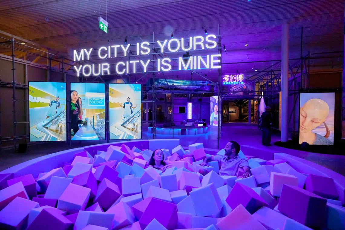 Installation view of the Cao Fei: My City is Yours at the Art Gallery of New South Wales. 