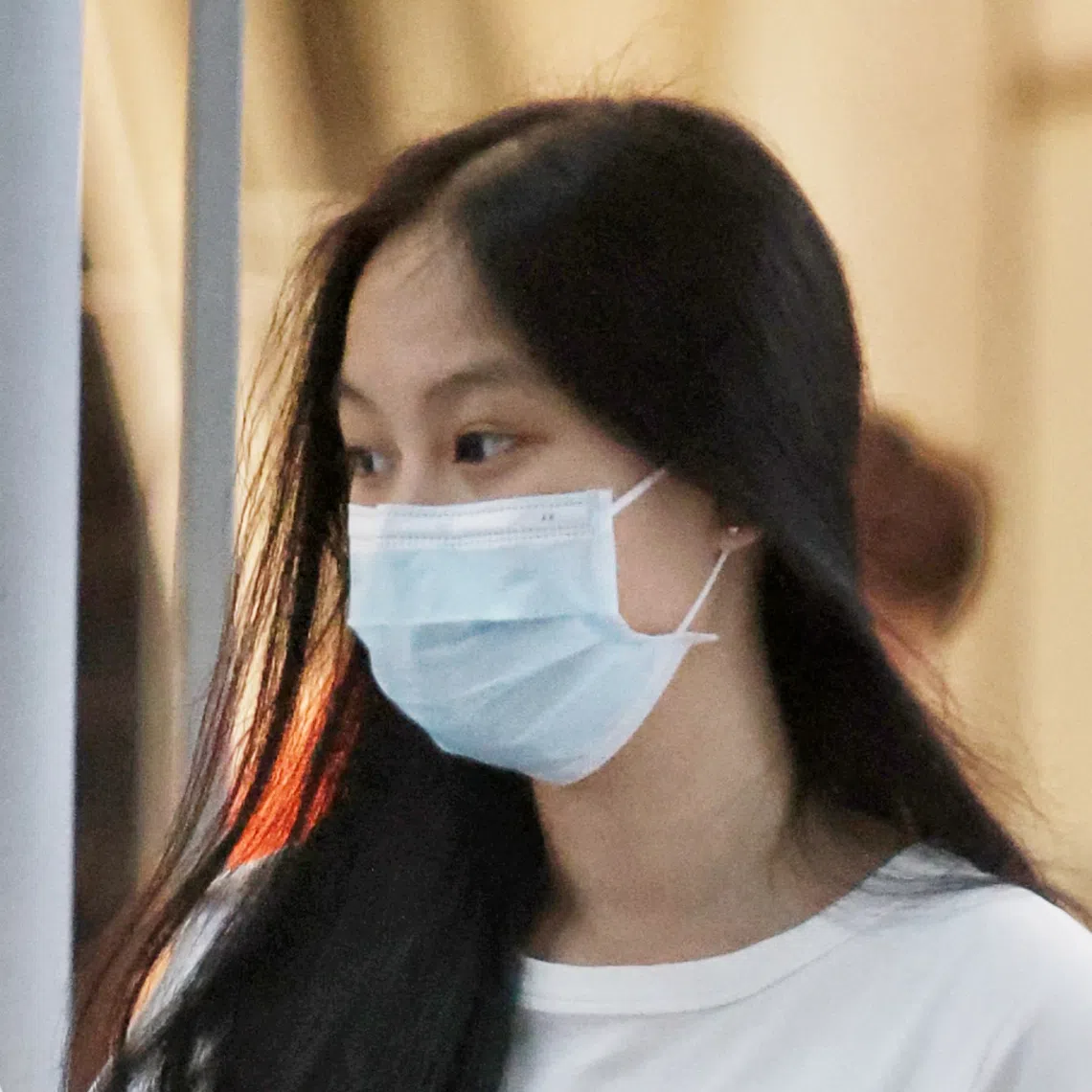 Claris Ling Min Rui, 20, must remain indoors from 10pm to 6am every day, and perform 60 hours of community service as part of her sentence.