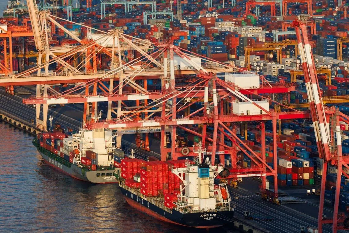 On an unadjusted basis, shipments gained 105.4%, while imports rose 42.8%, resulting in a trade surplus of US$14.5 billion (S$18.5 billion). 