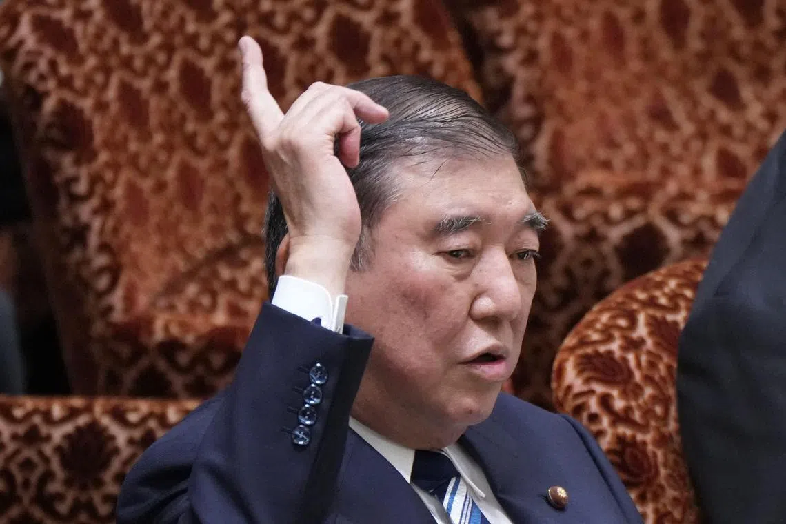 Mr Ishiba said it was important for the Japanese people to have a sense of security by achieving wage increases that exceed inflation. 