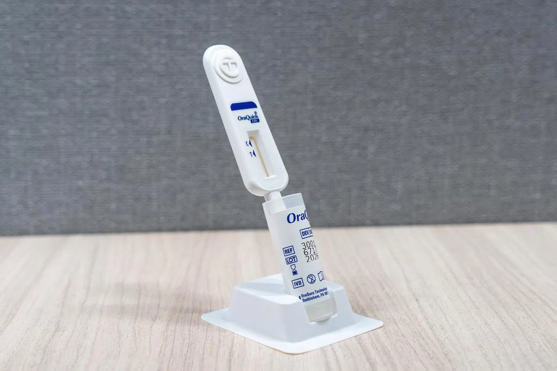 The self-test kits will have an oral swab for detecting the body’s natural antibodies, and results can be obtained within about 20 minutes.