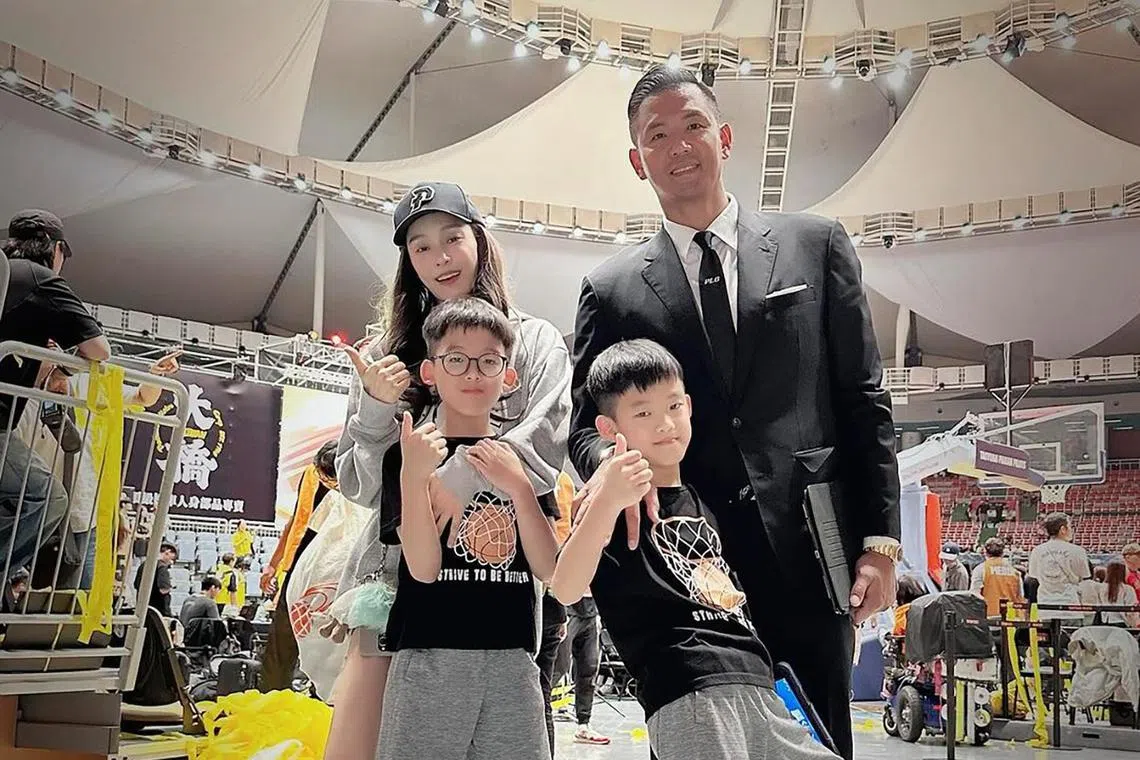 Christine Fan shared photos with Blackie Chen and their son River and Ryan on social media on June 21, 2024.