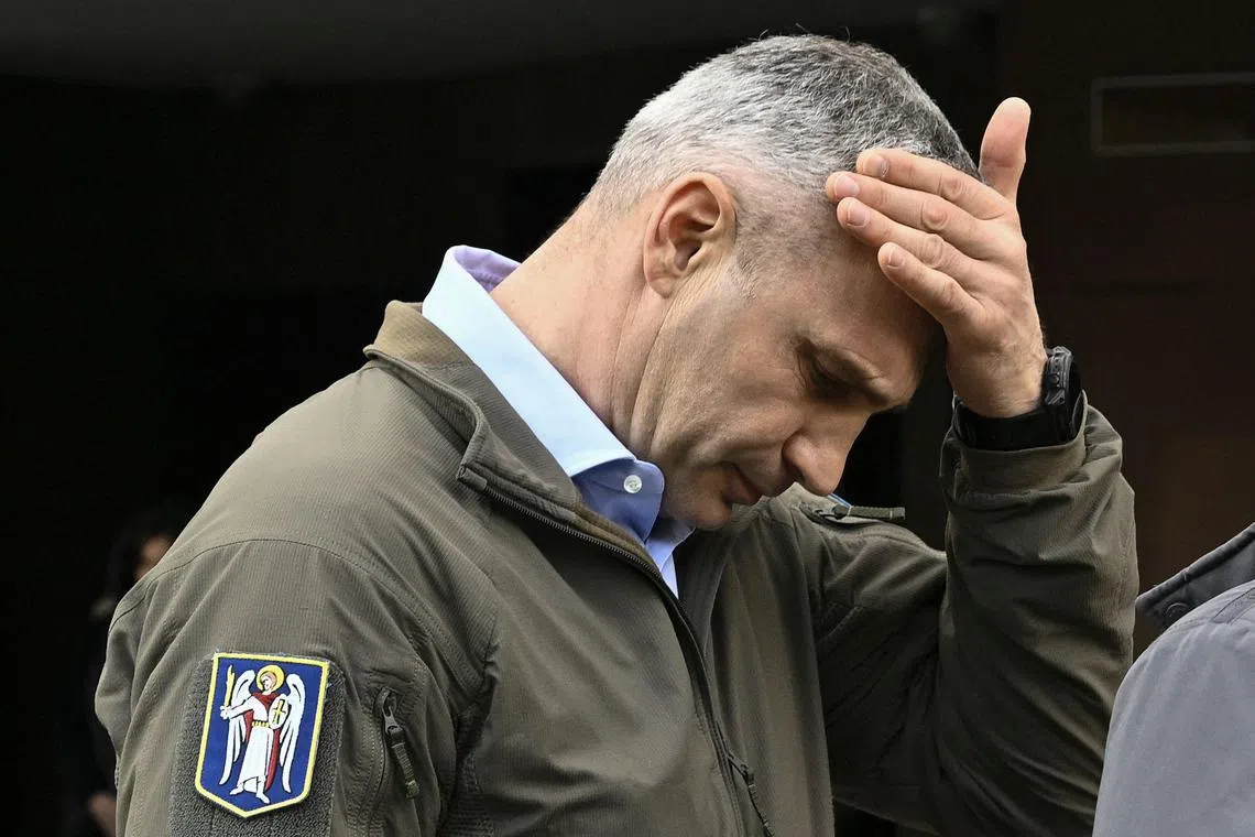 Vitali Klitschko's political future is uncertain, following a public outcry over the deaths of three people locked out of an air raid shelter in Kyiv.