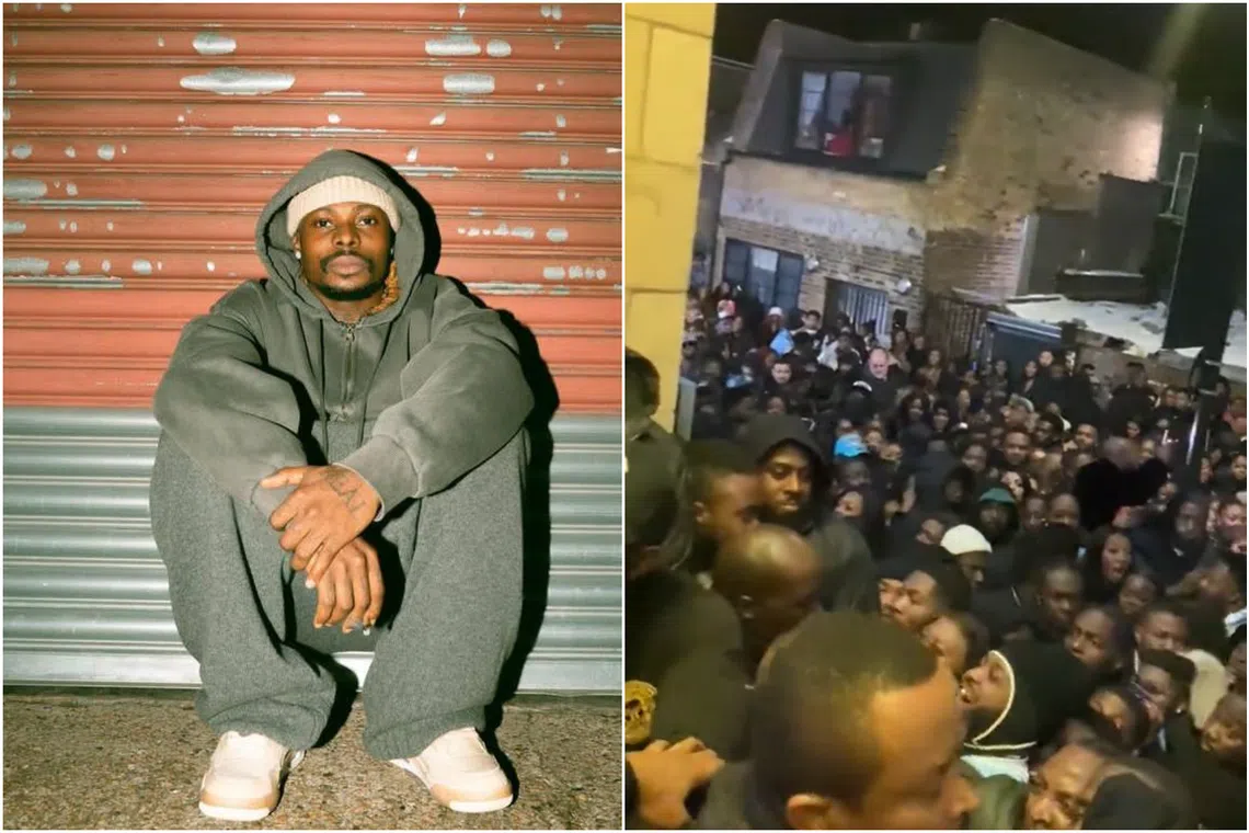 The incident occurred during the last of three sold-out performances at the south London venue by singer-songwriter Asake.