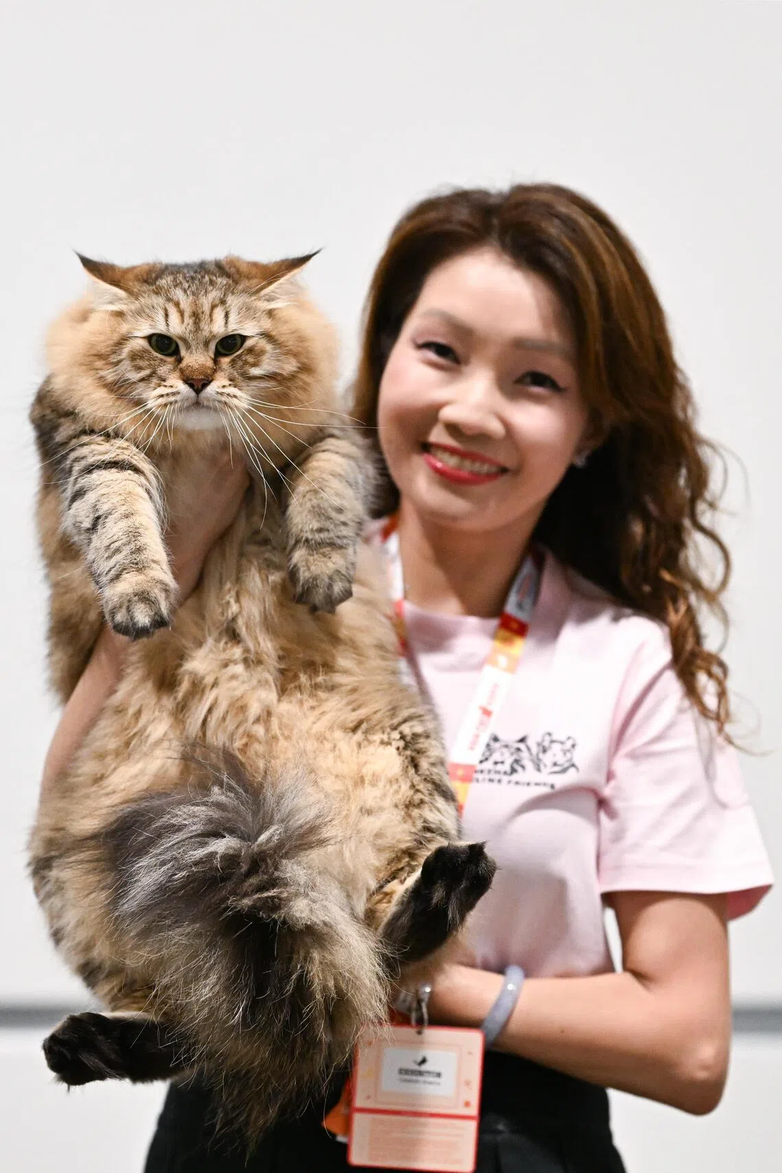 Three-year-old Thundercloud and his owner Michelle Tay.