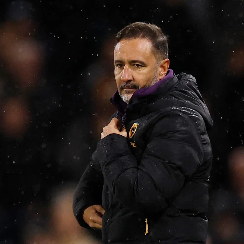 FILE PHOTO: Soccer Football - Premier League - Fulham v Wolverhampton Wanderers - Craven Cottage, London, Britain - November 1, 2025 Wolverhampton Wanderers manager Vitor Pereira Action Images via Reuters/Andrew Couldridge/File Photo