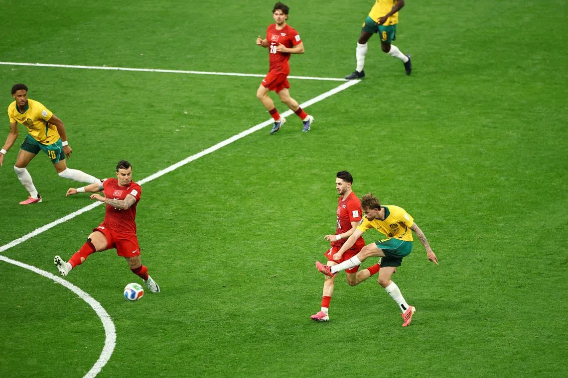 Australia win 2-0 to spoil Turkey’s World Cup return as selection pays off