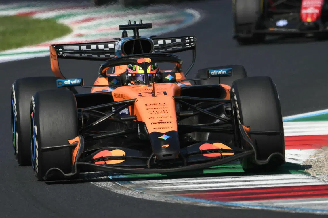 McLaren’s Oscar Piastri competing during the Italian Grand Prix, in Monza, Italy, on Sept 6. With his title hopes effectively over for another season, Piastri is looking to 2027.