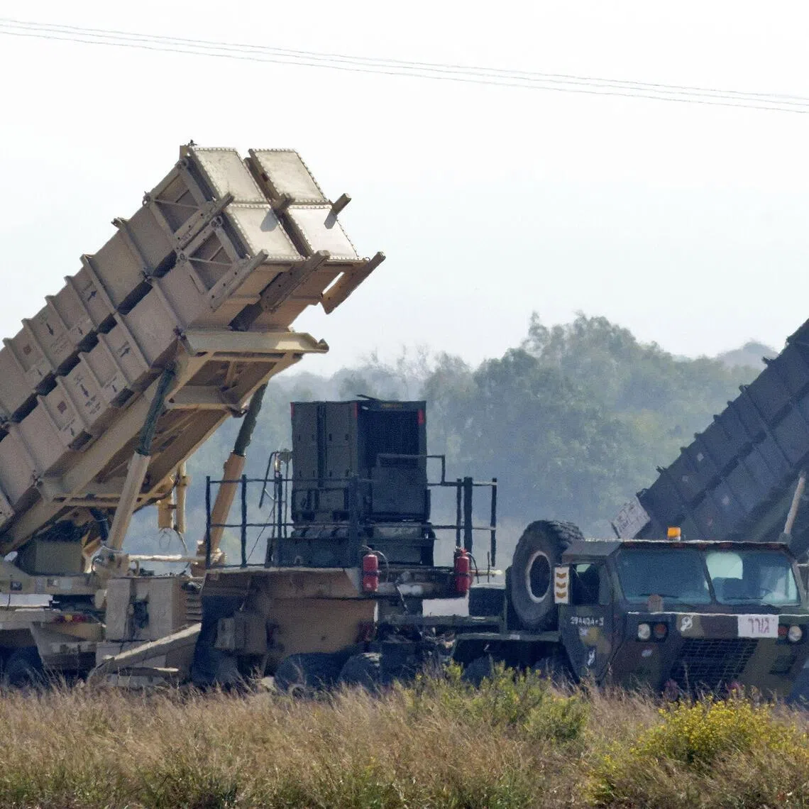 Two US Patriot missile defence batteries deployed in Israel.