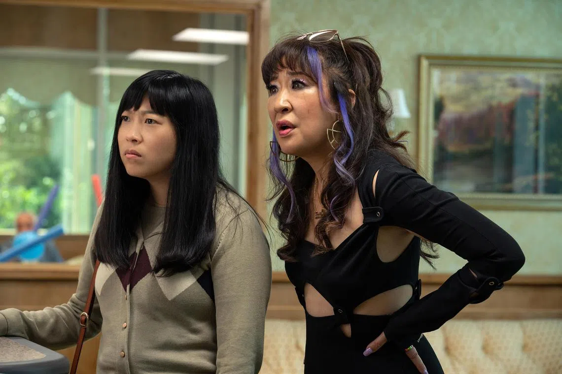 adquiz31 - Sandra Oh (right) and Awkwafina in Quiz Lady

Source/copyright: Disney+