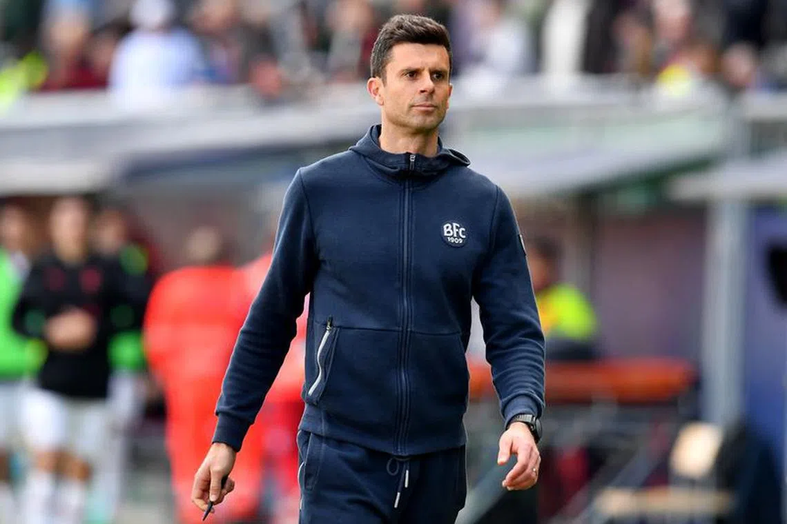 Soccer Football - Serie A - Bologna v AC Milan - Stadio Renato Dall'Ara, Bologna, Italy - April 15, 2023  Bologna coach Thiago Motta REUTERS/Jennifer Lorenzini/File Photo