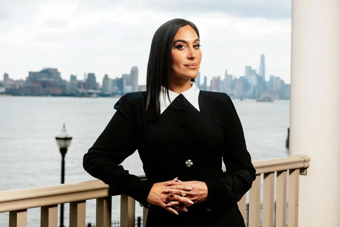 Melinda Farina at her home in Weehawken, N.J., on Aug. 1, 2025. Farina was not the first plastic surgery consultant, but she has introduced new approaches to the business. (Clark Hodgin/The New York Times)