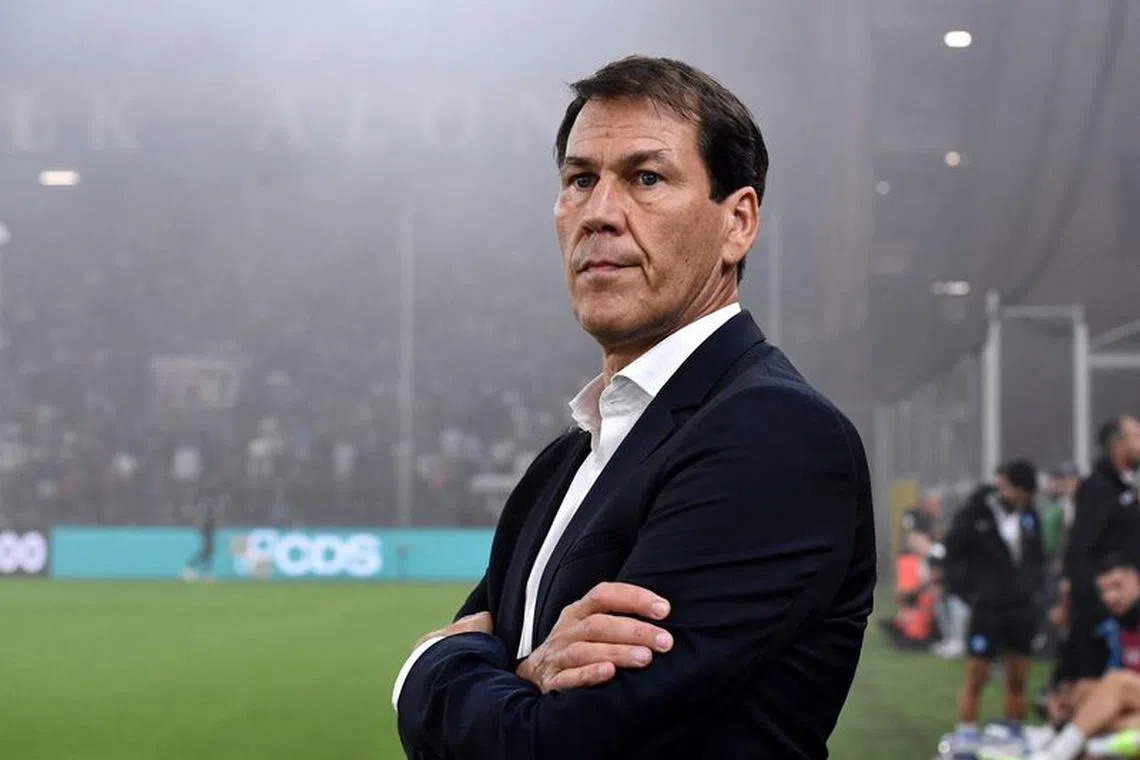 FILE PHOTO: Soccer Football - Serie A - Genoa v Napoli - Stadio Comunale Luigi Ferraris, Genoa, Italy - September 16, 2023 Napoli coach Rudi Garcia before the match REUTERS/Jennifer Lorenzini/File Photo