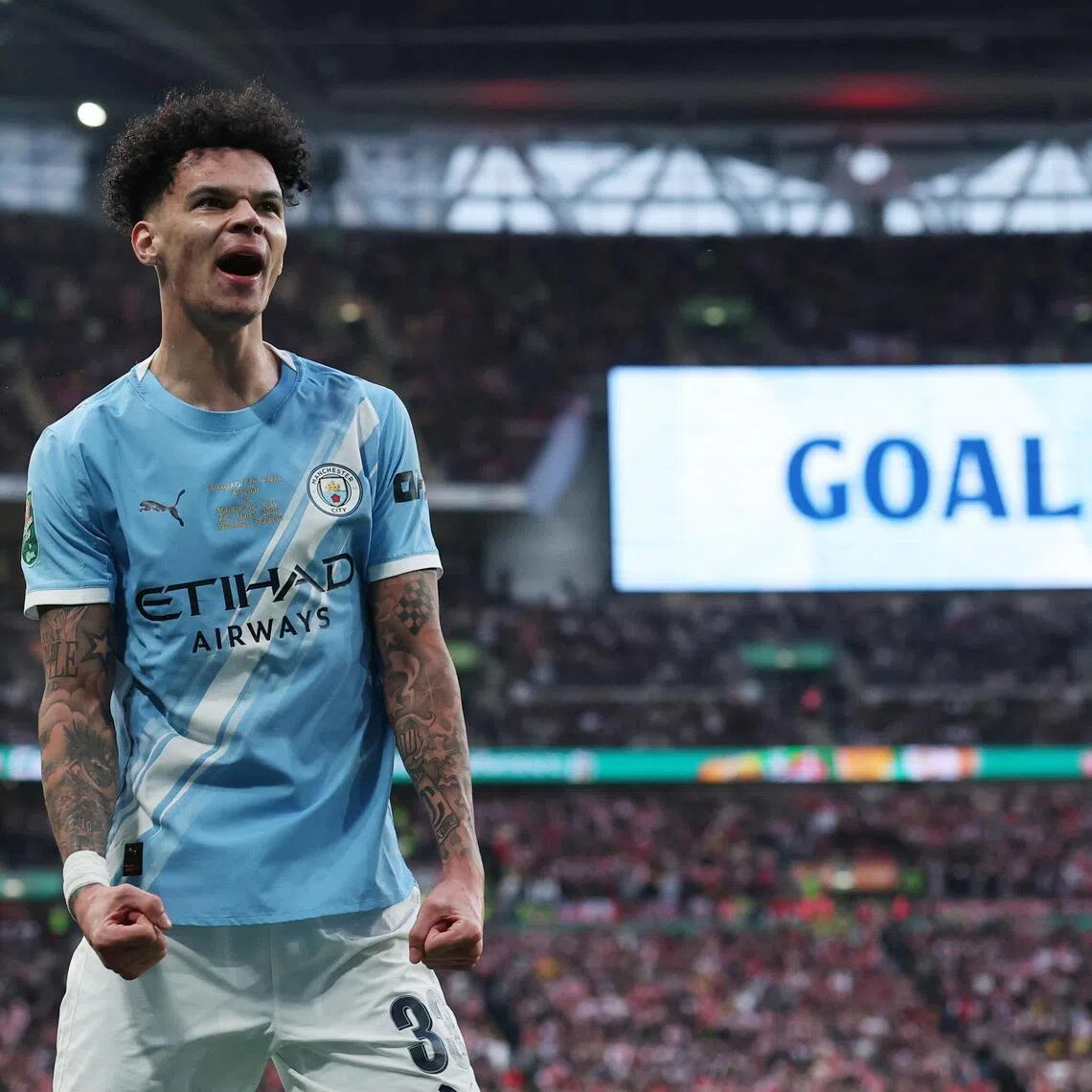 Manchester City's Nico O'Reilly has been a standout performer for Pep Guardiola's side this season, and could be a key player for England at the June 11-July 19 World Cup. 