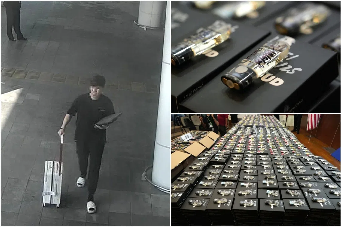 Ivan Tan Zhi Xuan and three of his associates had allegedly tried to smuggle 20,000 vapes mixed with etomidate and cocaine monthly.