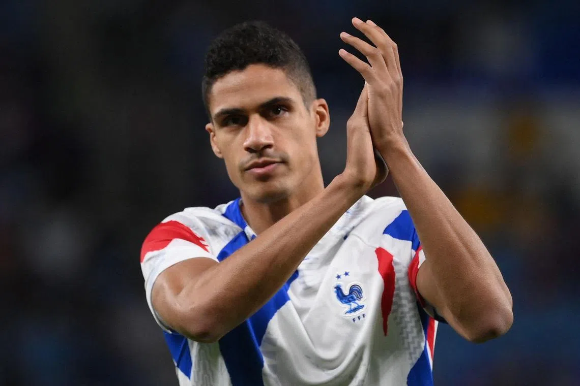 France defender Raphael Varane retired from international duty after the World Cup due to a "suffocating" schedule.