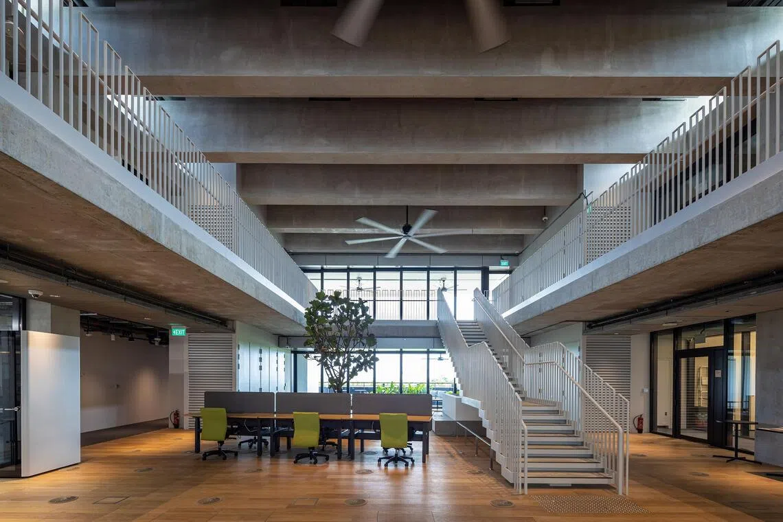 The GEAR uses a mix of methods, including hybrid cooling, natural ventilation and radiant cooling, to achieve a 45 per cent reduction in energy use for cooling.