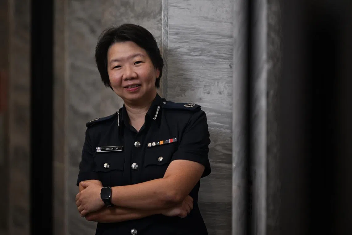 Portrait of DAC Aileen Yap of the police Anti-Scam Command taken on December 30, 2022
Interviews for the MHA-ST scaminar to be held on Jan 18. Will be interviewing Mr Kwek Boon Siang, principal psychologist at the crime, investigation and forensic psychology branch of the Home Team Behavioural Sciences Centre. And DAC Aileen Yap of the police Anti-Scam Command. They will be talking about scams in Singapore.