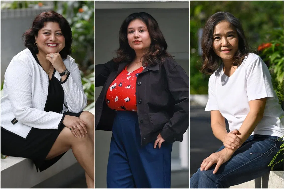 (From left) Ms Priyadarshini Sharma, Ms Sonia Lourdes and Ms Shirley Tan.