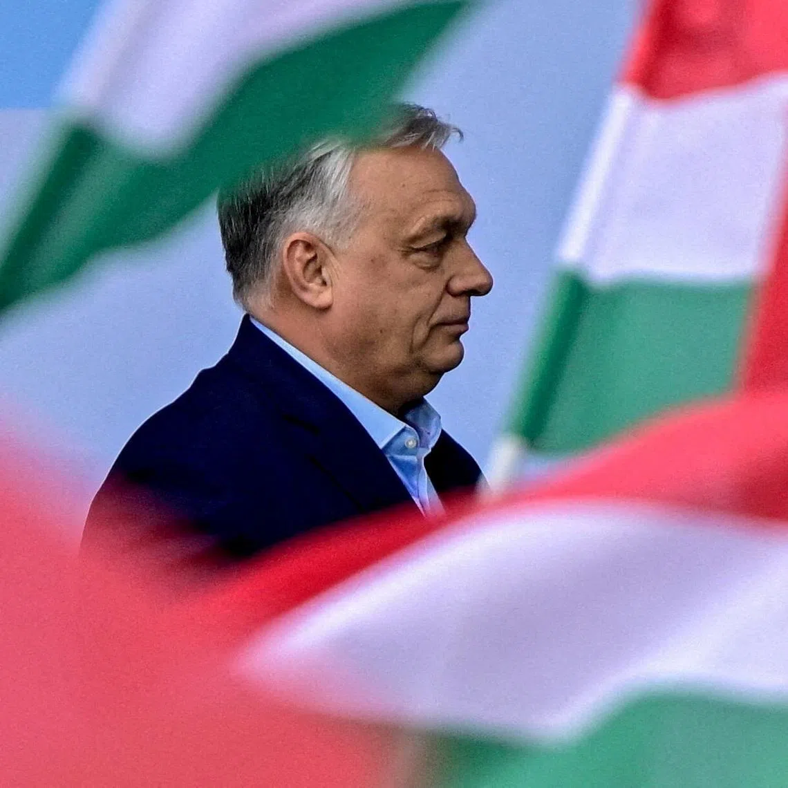 FILE PHOTO: Hungarian Prime Minister Viktor Orban attends the first so-called \"Patriots' Grand Assembly\" of nationalist groups from Europe, in Budapest, Hungary, March 23, 2026. REUTERS/Marton Monus/File Photo