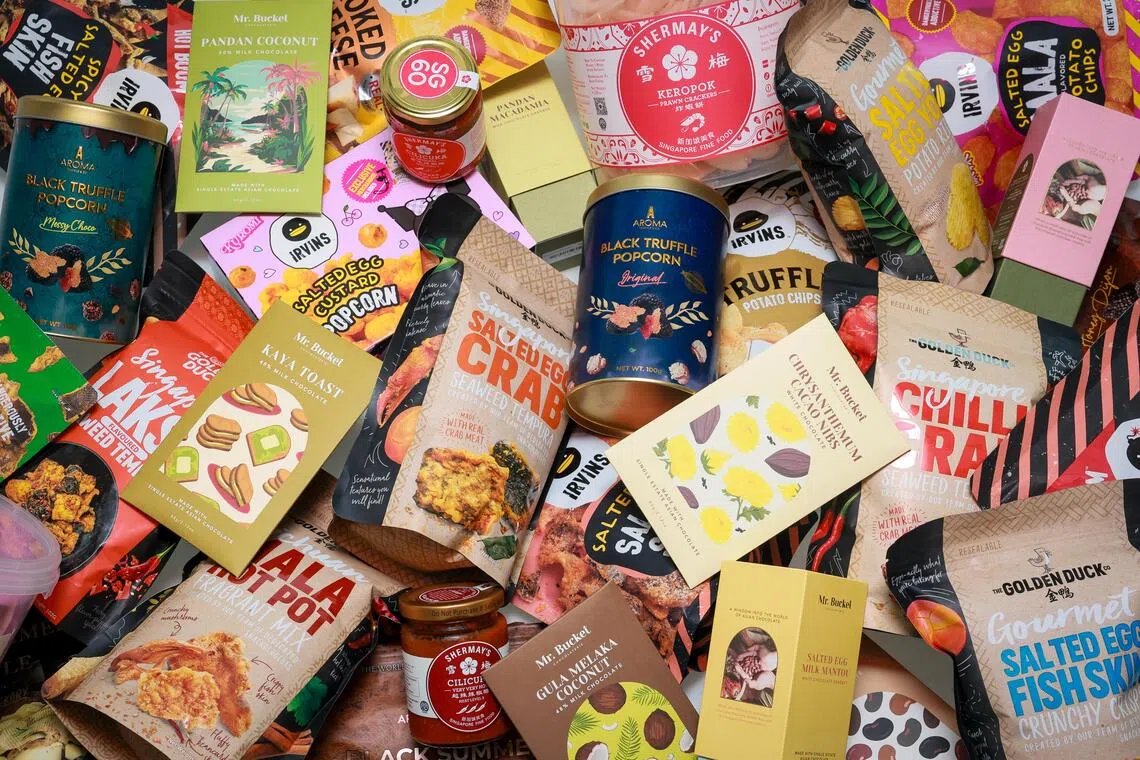 Snacks from Singapore brands feature flavours inspired by local dishes and snacks with a hit of spice and complexity in tastes. 