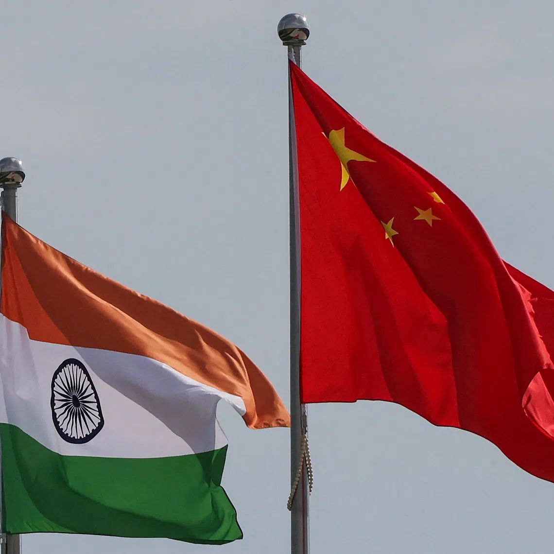 India and China remain strategic rivals competing for regional influence, but ties have eased gradually since a deadly border clash in 2020.