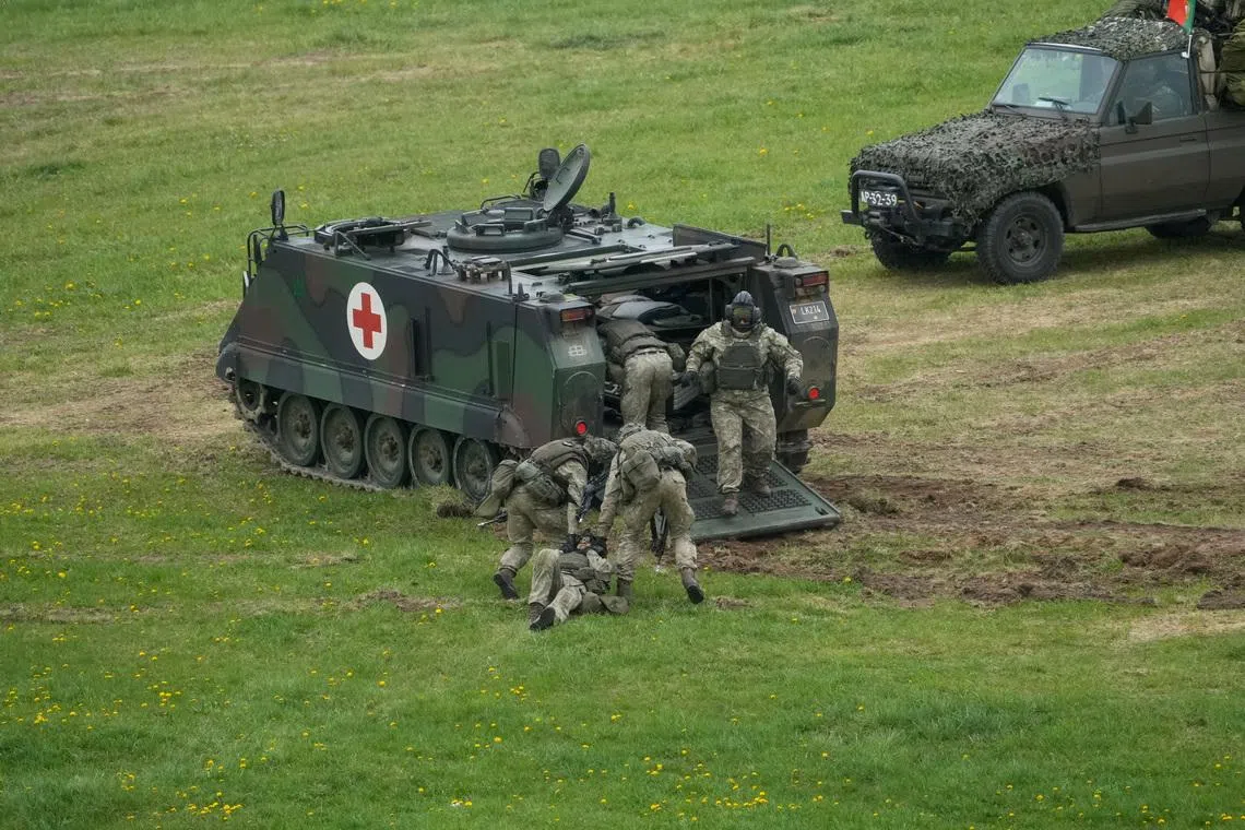Five NATO members seen to spend over 3.5% of GDP on core defence this year, alliance estimates show