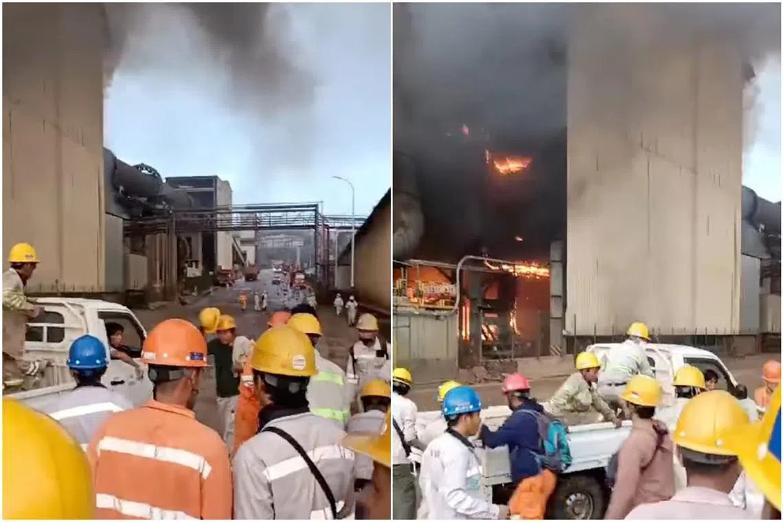 The blast occurred when workers repaired a nickel smelter furnace and installed plates at 5.30am on Dec 24.