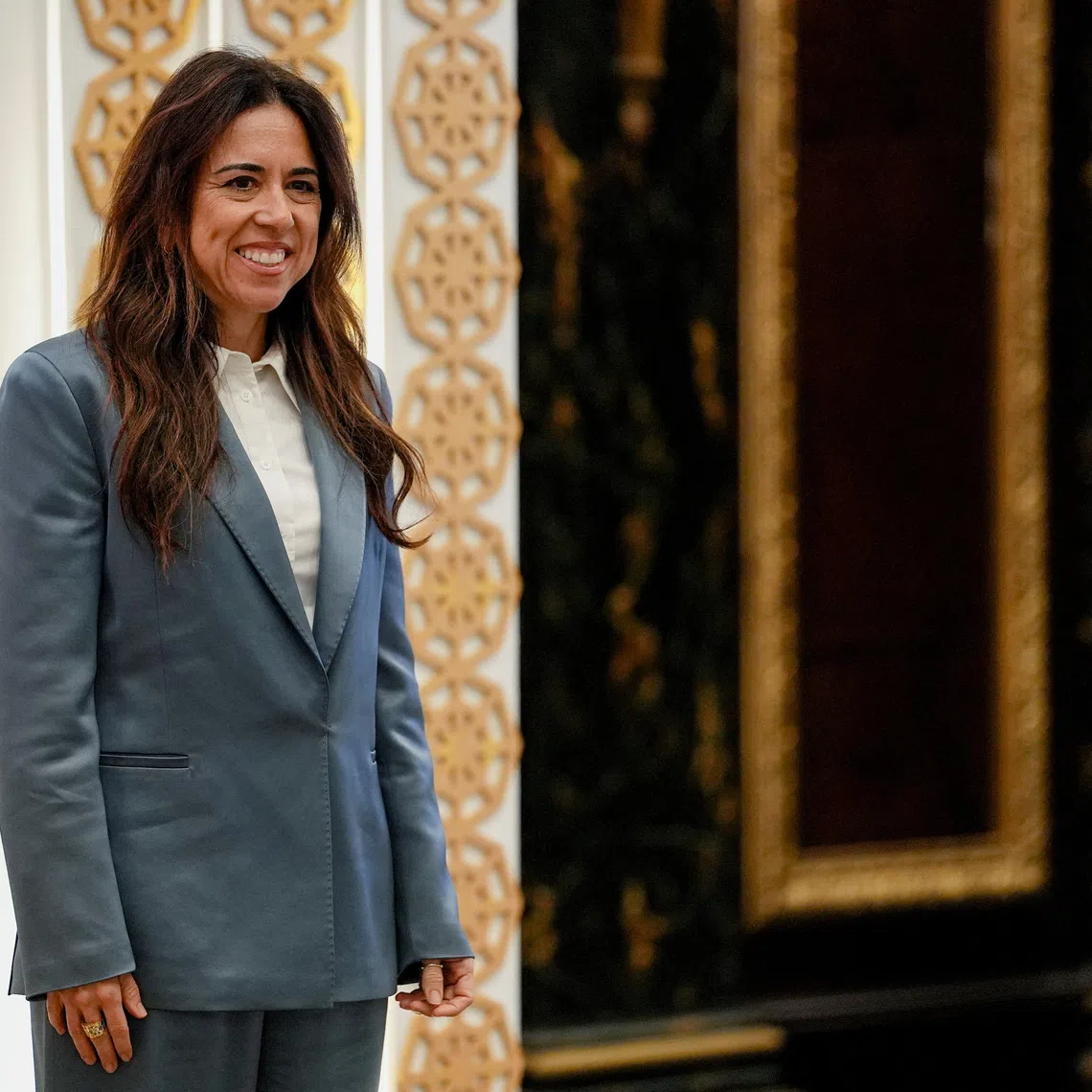 Minister of State at the Ministry of Foreign Affairs of the United Arab Emirates Lana Nusseibeh attends a meeting in Manama, Bahrain, June 25, 2026. REUTERS/Eric Lee/Pool/File Photo