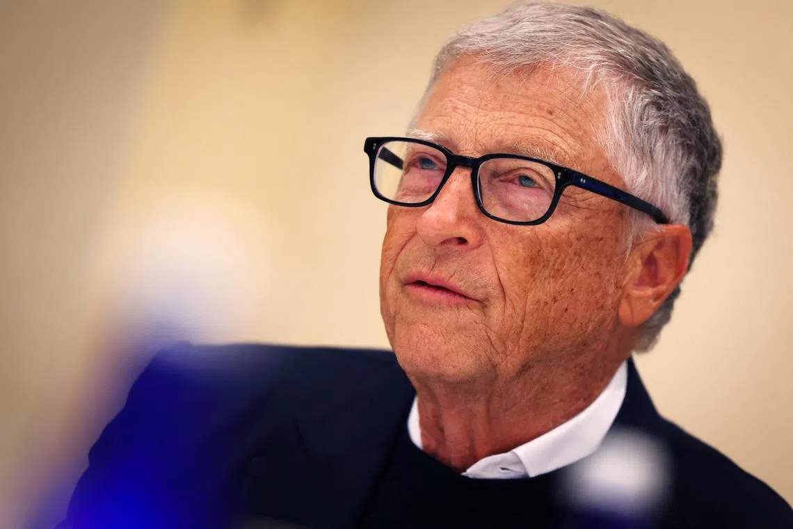 FILE PHOTO: Bill Gates, who pledged on Thursday to give away almost his entire personal wealth in the next two decades and said the world's poorest would receive some $200 billion via his foundation, speaks with Reuters during an interview in New York City, U.S., May 8, 2025. REUTERS/Mike Segar